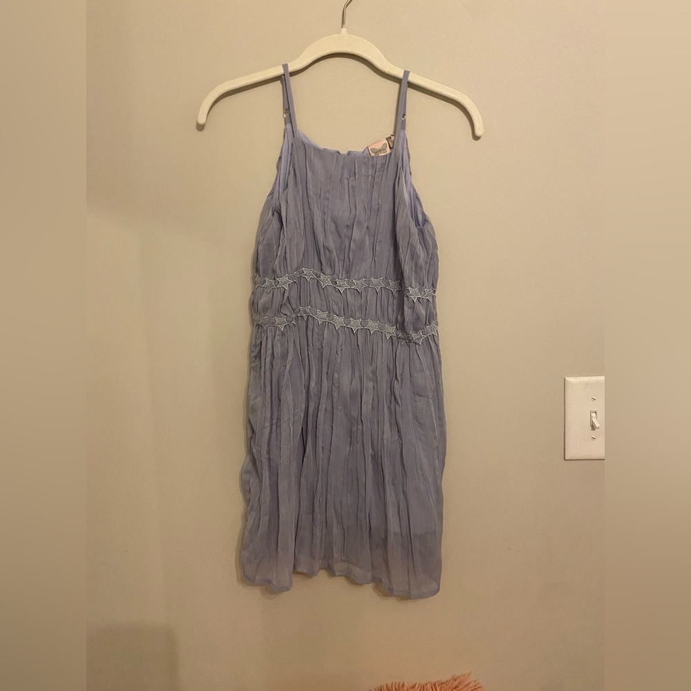 Blue Paper Crane dress with stars